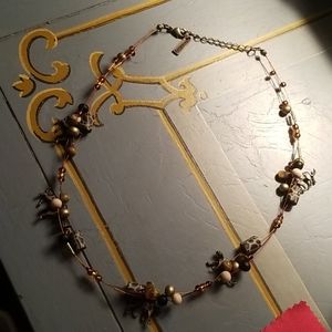 Cheetah necklace charms